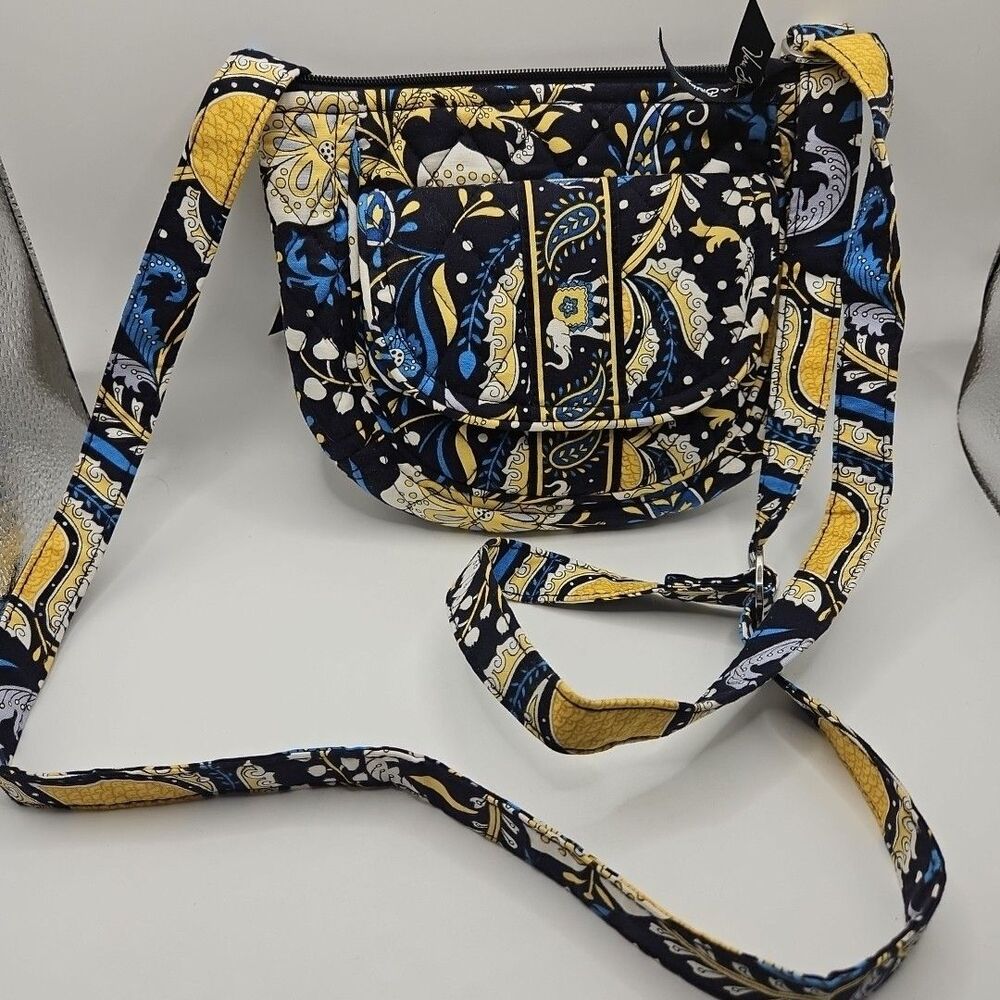 Vera Bradley  Messenger Crossbody Handbag Multicolor Size Small Cotton